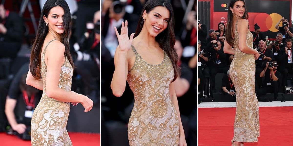 Kendall Jenner rrëmben vëmendjen në Festivalin e Filmit në Venecia me një fustan 'vintage' nga koleksioni i Giorgio Armani