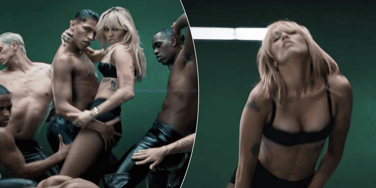 Miley Cyrus shfaqet vetëm me të brendshme në videoklipin e ri, teksa kërcen pranë balerinëve pa bluzë