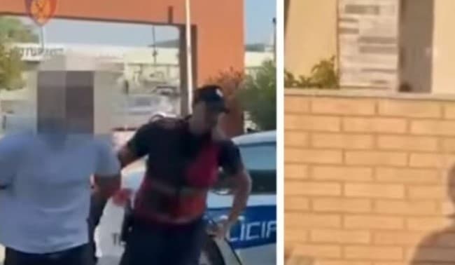 VIDEO/ Dhunoi Eduart Kuçin, momenti kur arrestohen Jozefin Marku dhe shoku i tij! Policia: U fsheh në tualet, përballet me 5 akuza! Dy në kërkim