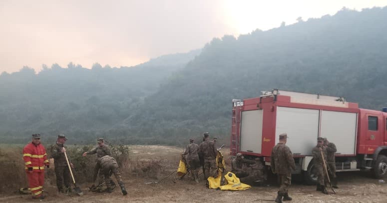 Situata kritike me zjarrin edhe në Fier, operacion për shuarjen e flakëve në Frakull! Në terren zbarkon edhe ushtria nga Tirana