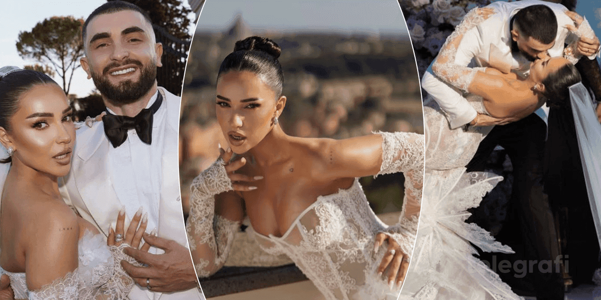 Kida ndan fotografitë e martesës me Ajbin, shfaqet mahnitëse me fustanin e nusërisë