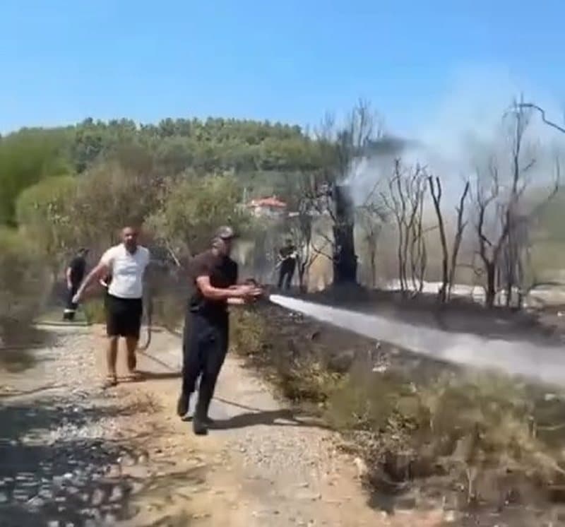 VIDEO/ Zjarr pas Kodrës së Krastës në Elbasan, rrezikohen dy banesa
