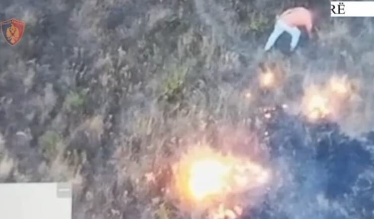Ndezi zjarrin në fshatin Petë të Vlorës dhe shkrumboi pemëtarinë, arrestohet piromani 52-vjeçar! Në kërkim vëllai dhe kushëriri