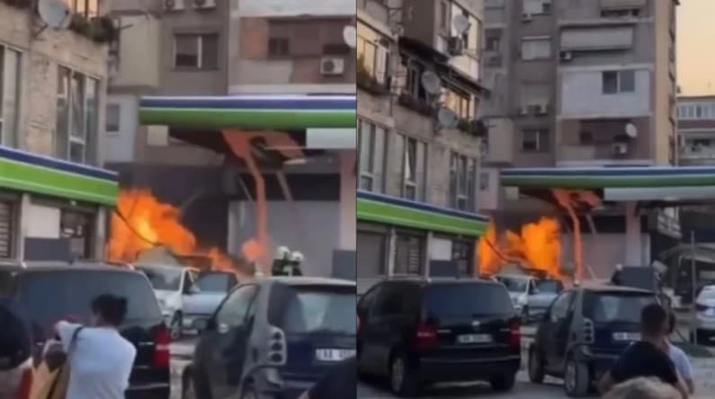 FOTO/ Shpërthen depozita e pikës së karburantit pranë “Brrylit” në Tiranë, disa punonjës të plagosur, shembet një godinë një katëshe! Ja për çfarë dyshohet