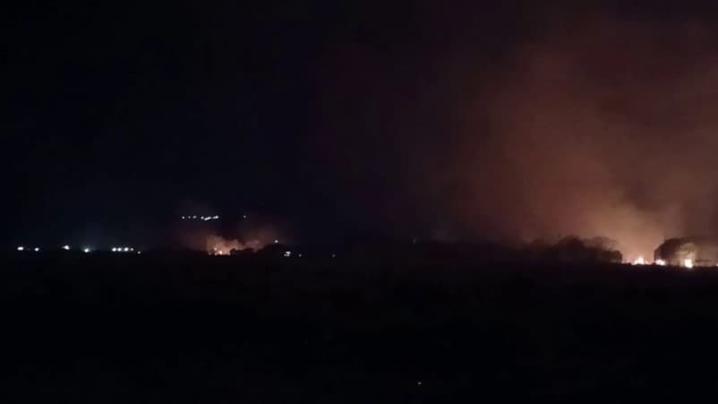 Zjarr i madh në Gjirin e Lalzit, era favorizon flakët që i afrohen me shpejtësi hoteleve në zonë!