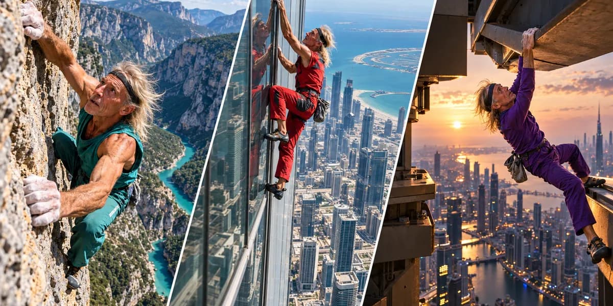 Alain Robert, njeriu që ngjitet pa litar aty ku shumica nuk guxojnë as të shikojnë poshtë