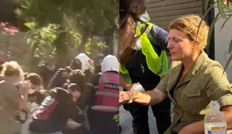 Lëndohet në protestë bashkëshortja e Sokol Olldashit!