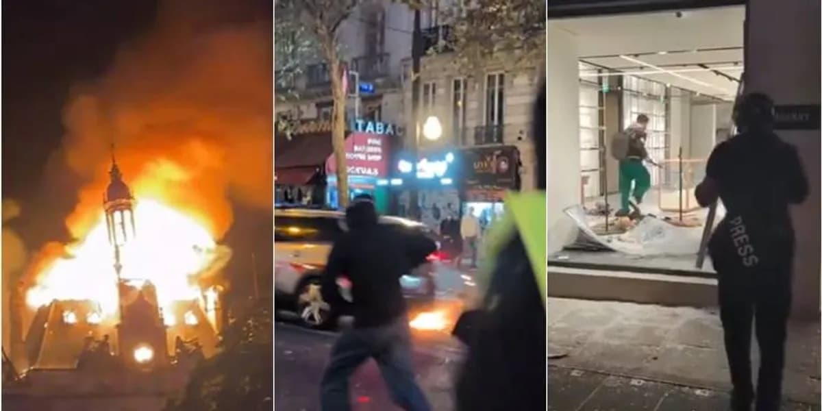 Përleshje, plaçkitje, ndërtesa të përfshira nga zjarri dhe qindra të arrestuar – pamje dhe detaje të tjera nga protestave në Francë