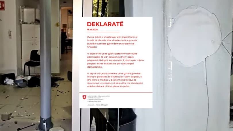 “Të shqetësuar për shpërthimin e dhunës”- Protesta, reagon Ambasada e Zvicrës: Ulni tensionet dhe i jepni përparësi dialogut!