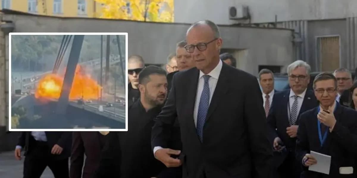 Sulmet ruse godasin Kievin gjatë vizitës së kancelarit Merz – publikohen pamjet e sulmit ndaj një prej urave kryesore të kryeqytetit ukrainas