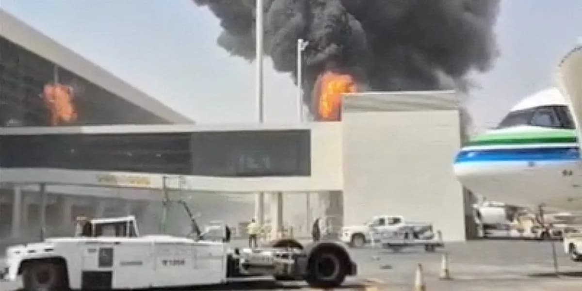 Të tjerë të lënduar pasi një sulm me predhë shkaktoi zjarr në aeroportin e Riadit