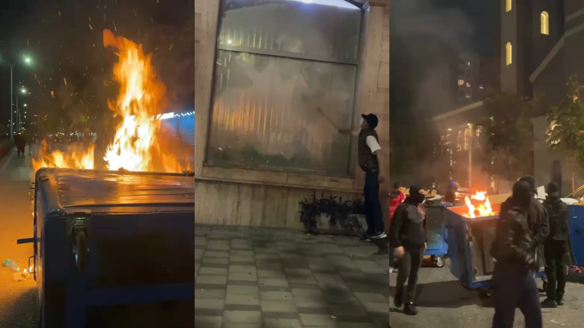 Protestuesit vazhdojnë sulmet ndaj bizneseve, thyhen xhamat e dyqanit të kompanisë celulare