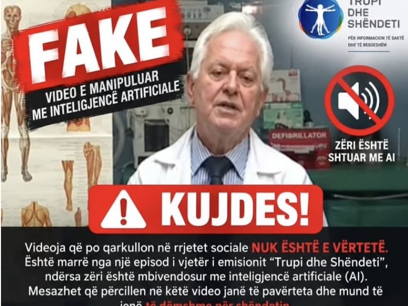 Kujdes nga videot e falsifikuara me Inteligjencë Artificiale, reklamojnë barna dhe kura të rreme, me rrezikshmëri të lartë…